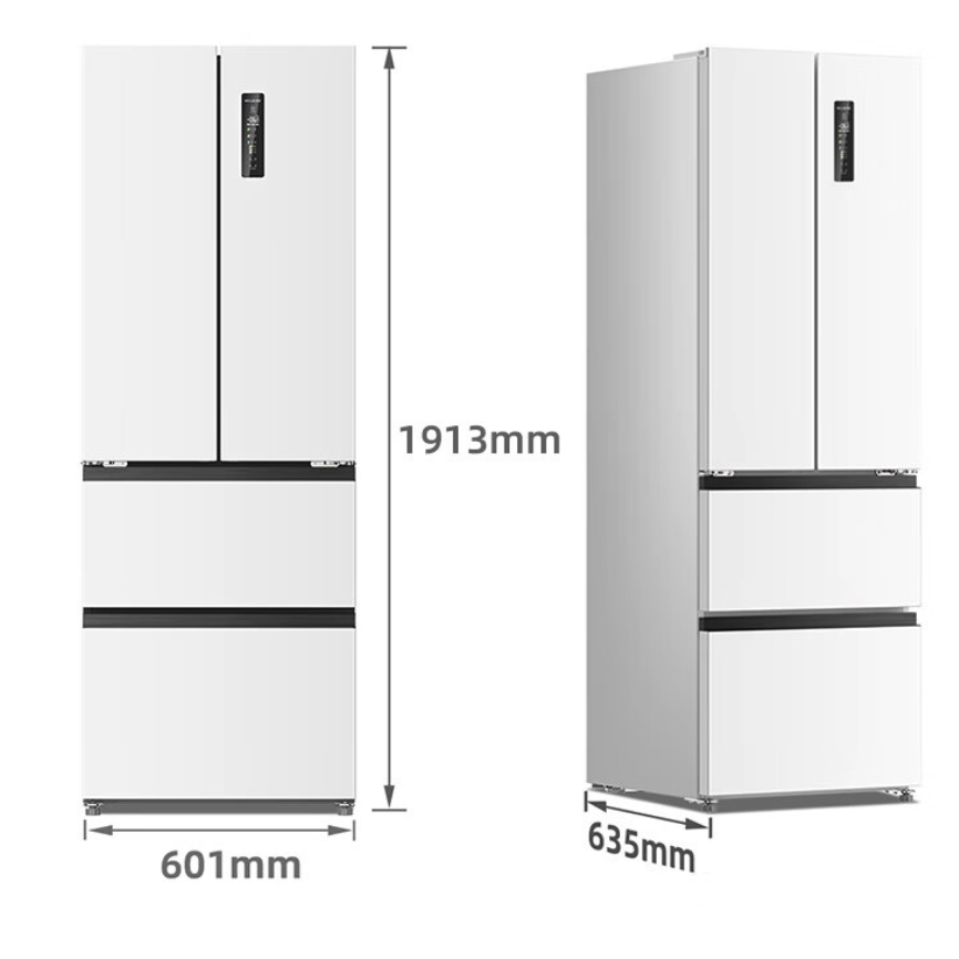 MELING 美菱 无忧嵌系列 BCD-400WP9CZX 风冷多门冰箱 400L 白色 2509元