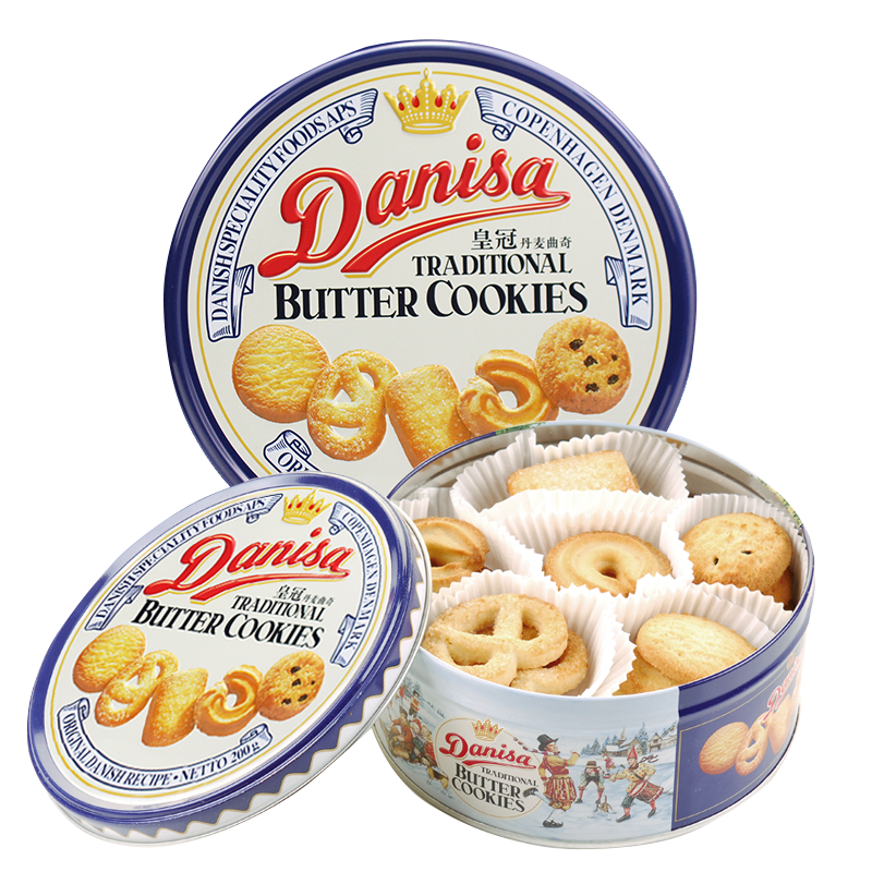 皇冠（danisa）丹麦曲奇饼干200g 休闲儿童零食早餐 印尼进口食品 48.24元（需
