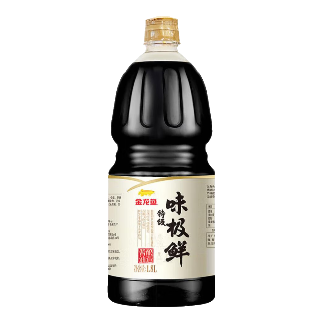 金龙鱼特级味极鲜1.8L 1瓶 14.75元