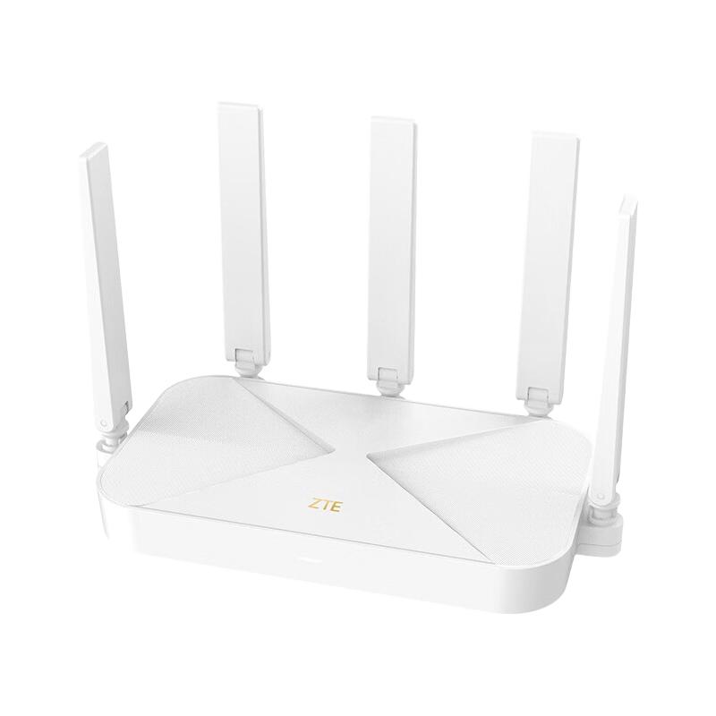中兴 AX3000T 满血WiFi6 5G用无线路由器 115.1元