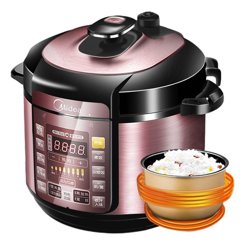 美的 MY-YL50Simple101 电压力锅 5L 203.15元