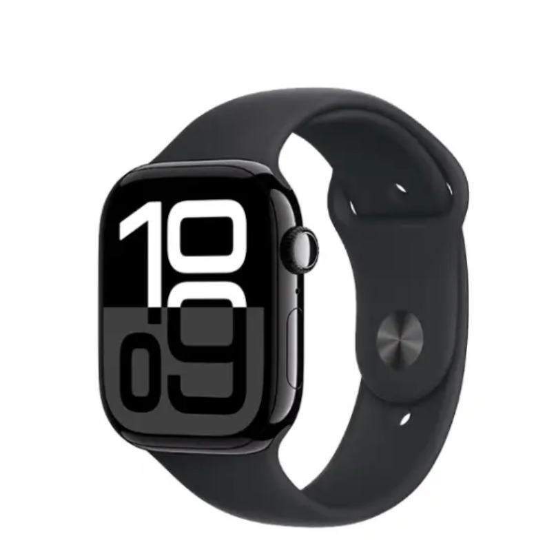 双11狂欢：Apple/苹果 Watch Series 10 智能手表GPS款46毫米亮黑色铝金属表壳黑色