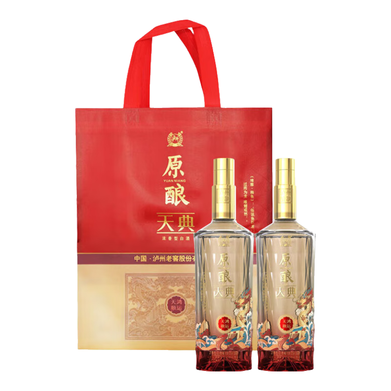 泸州老窖（LUZHOULAOJIAO）浓香型高度白酒 原酿天典 52度 500mL 2瓶 99.4元(需试用