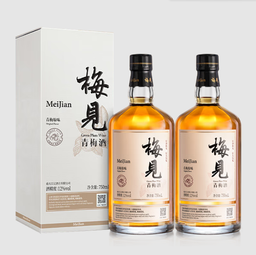 梅见 青梅酒果酒 青梅原味 750ml*1瓶 55.94元（需买2件，需用券）