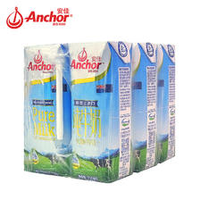 需首购、plus:安佳（Anchor）3.6g蛋白质 全脂纯牛奶 250ml*6盒 13.32元包邮