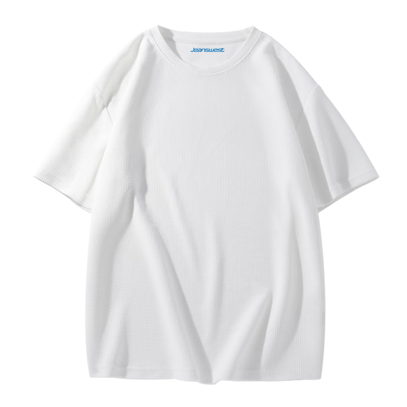PLUS会员：真维斯Jeanswest 短袖t恤男 纯色290g 多色 28.41元+运费
