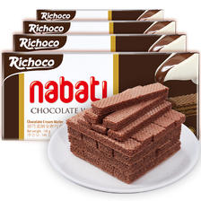 nabati 纳宝帝 印尼进口 Nabati 丽芝士 丽巧克（Richoco）威化饼干 580g/盒 23.2元
