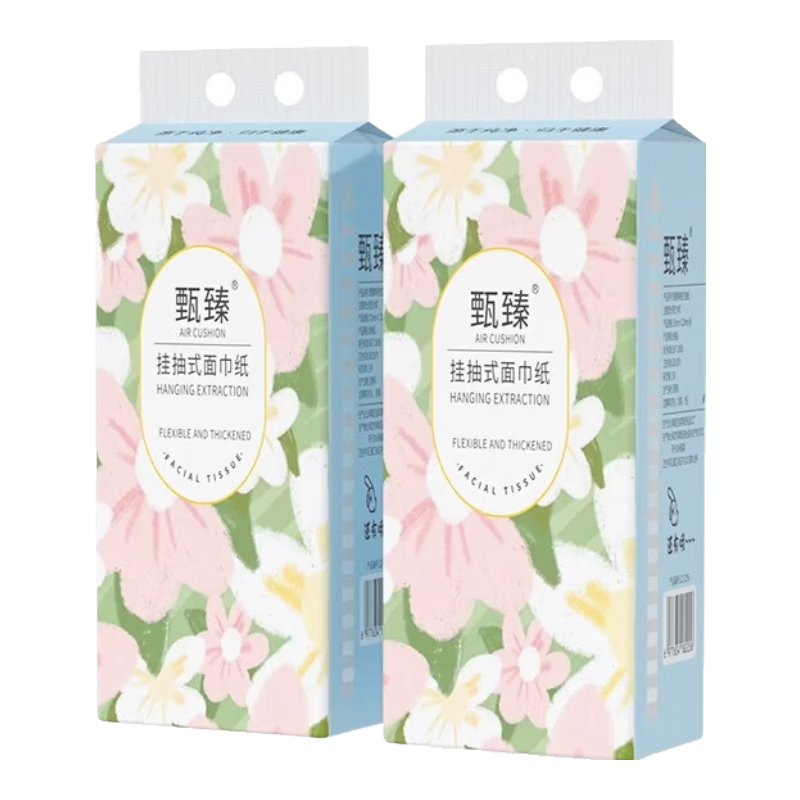 天微 悬挂式抽纸 140抽*10提（175mm*120mm） 送2个挂钩 17.9元