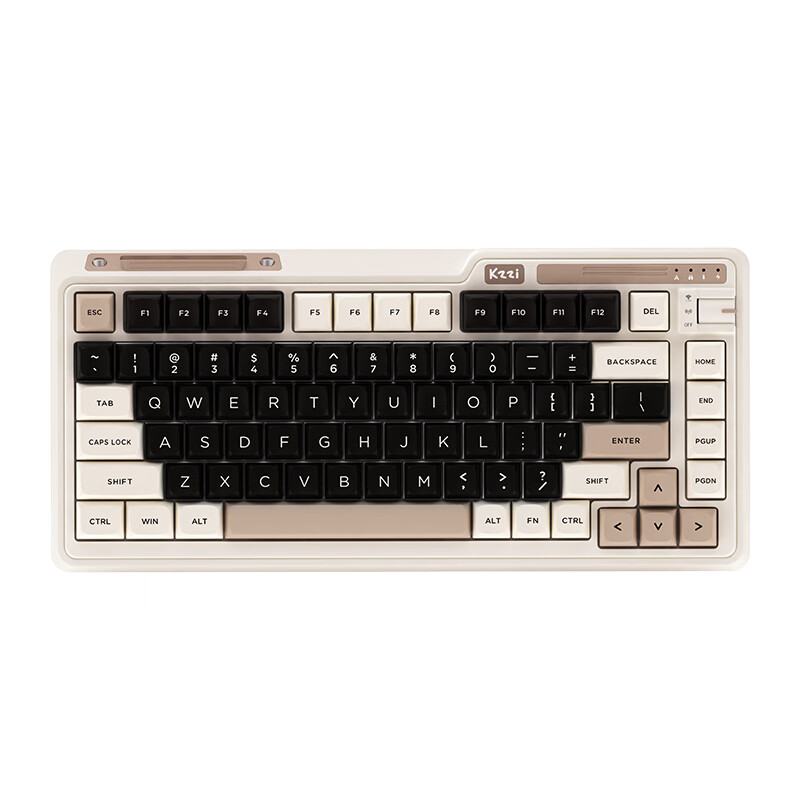 KZZI 珂芝 K75lite版 三模机械键盘 75配列 彩虹轴 199元