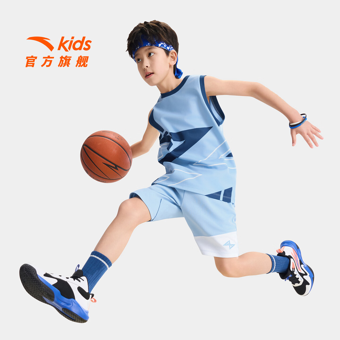 安踏 儿童 夏季速干透气运动套装 两件套 89元