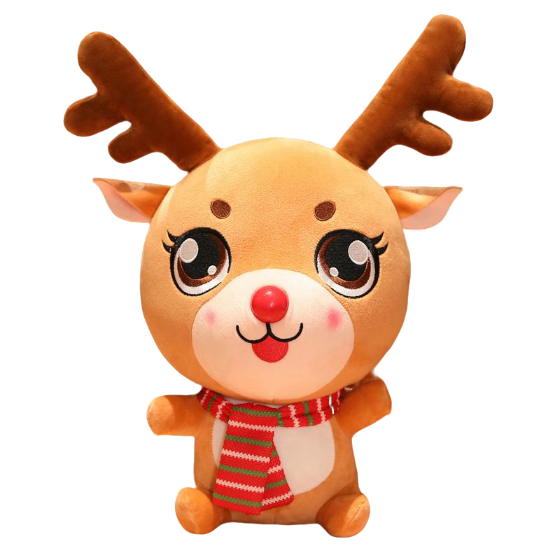 熊猫熊 麋鹿玩偶公仔 毛绒玩具30cm 6.16元（如2-2劵4.16元）