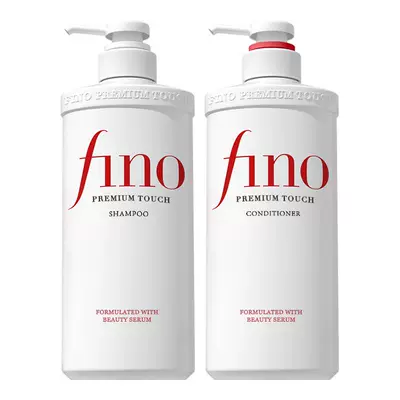 fino透润美容液洗护套装550ml*2修护受损发质烫染修护 68元