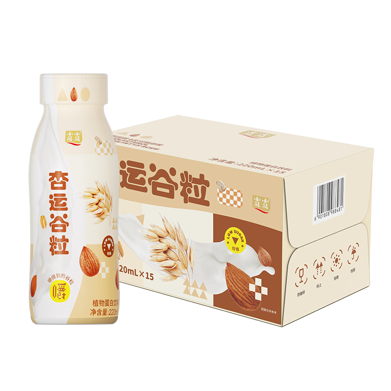 临期品：露露 杏运谷粒 220ml*15瓶 19.9元包邮（需用券）