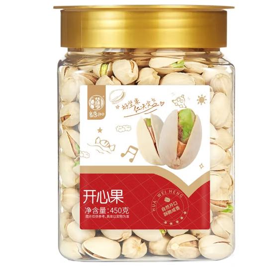 华味亨 开心果450g/罐 34.62元（需领券）