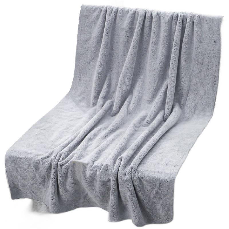 南极人 Nanjiren) 速干大浴巾 柔软吸水裹身巾灰色 60*120cm 13.93元