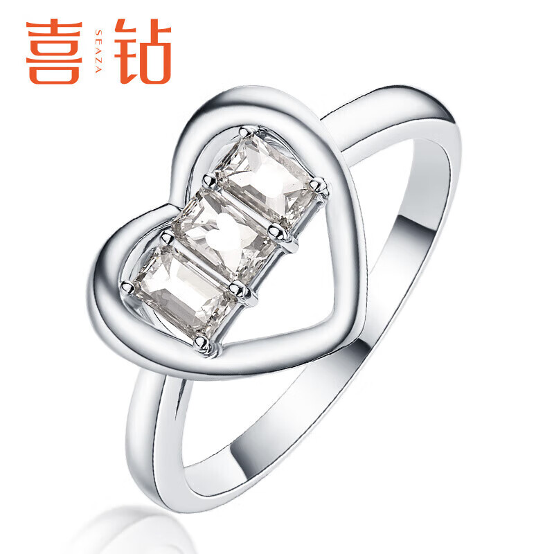 SEAZA 喜钻 语爱系列18K金钻戒结婚求婚钻石戒指送女友 2699.5元