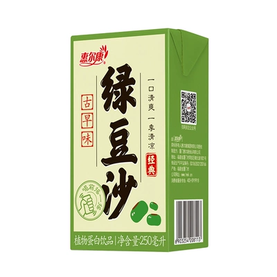 惠尔康 绿豆沙 250ml*24盒 14.8元（需领券）