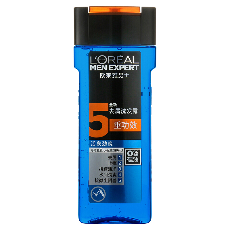 L'OREAL PARIS 活泉劲爽男士去屑洗发露 400ml 26.41元（需用券）