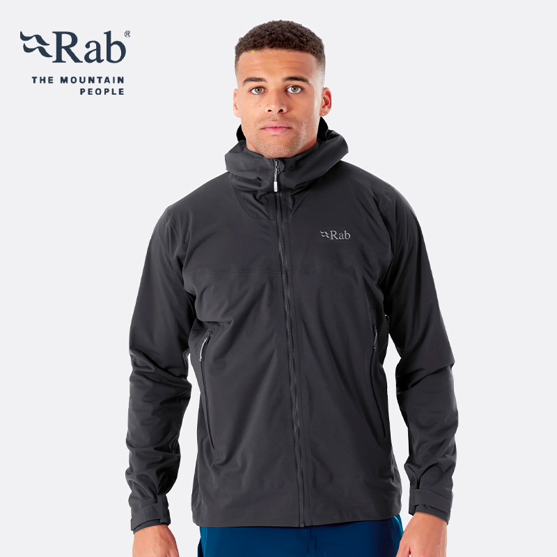 Rab Kinetic2.0男士户外冲锋衣防风防水运动夹克外套 QWG-74 2028元（需用券）