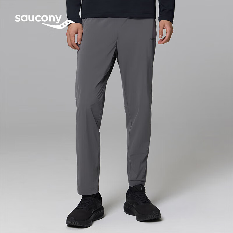 PLUS会员:Saucony 索康尼 城市通勤运动裤男梭织长裤 冷铁灰L 497元 包邮(需凑单)
