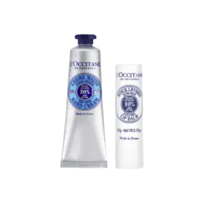 L'OCCITANE 欧舒丹 护手霜礼盒套装乳木果(护手霜+润唇膏)滋养保湿留香圣诞礼