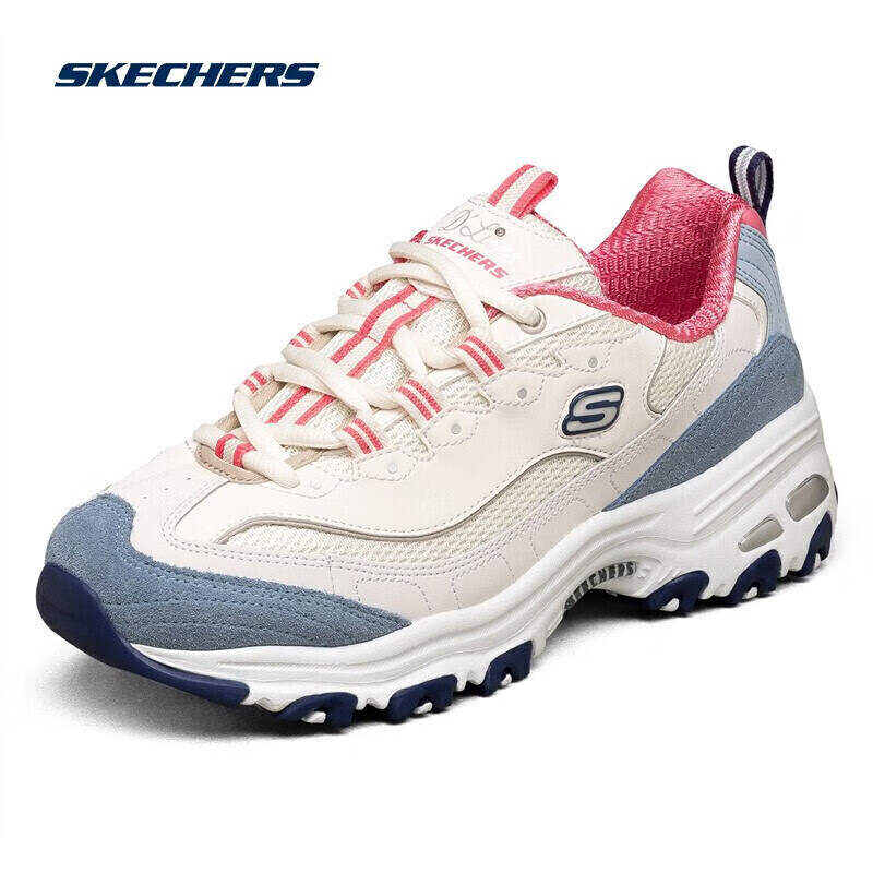 SKECHERS 斯凯奇 奶茶熊丨Skechers女款夏撞色休闲运动鞋软底跑步鞋 279.05元（需