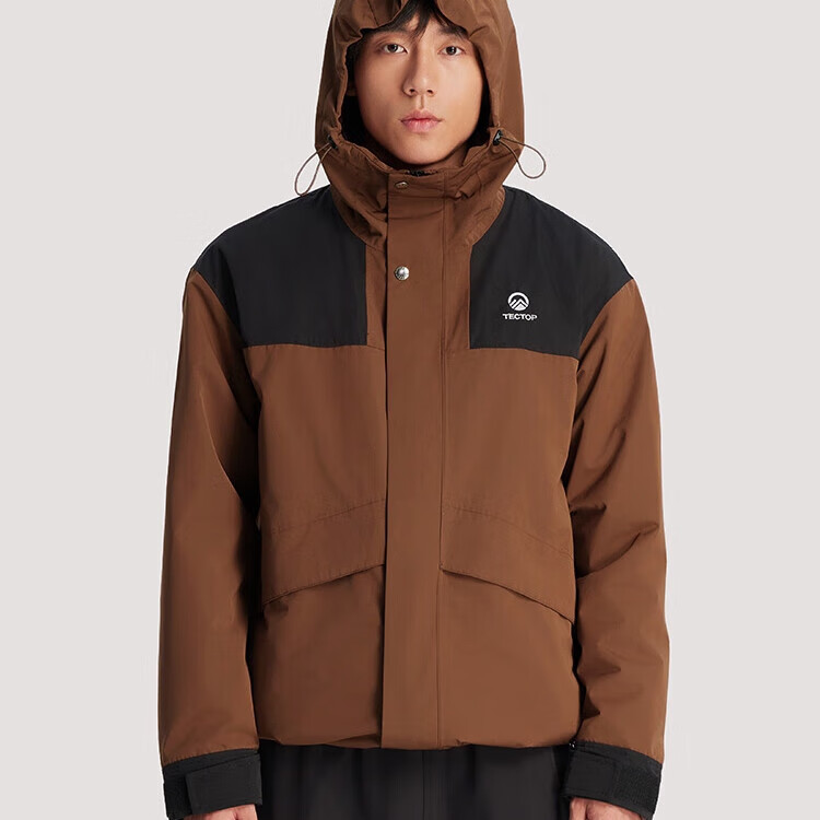 TECTOP 探拓 冲锋衣三合一户外风衣登山服 木兰色/云墨黑 S 309元