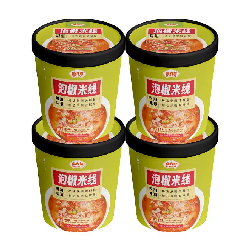 麻六记 酸辣粉 134g*4桶 ￥18.9