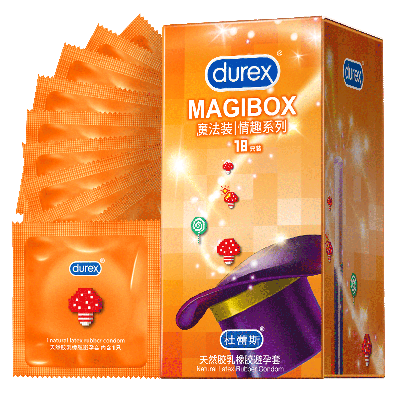 Durex 杜蕾斯 Magibox 魔法情趣 安全套 18只 盒装 46.9元/件 包邮（需买2件，双重