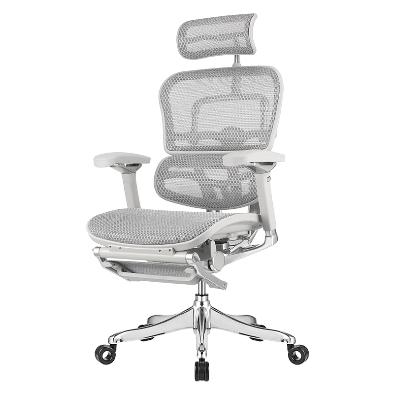 保友办公家具 金豪L 2代 人体工学电脑椅+躺舒宝 银白色 3388元（需用券）
