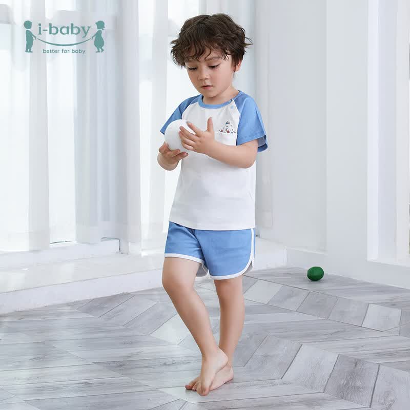 ibaby 奈娃家族儿童短袖短裤套装 30元（需用券）
