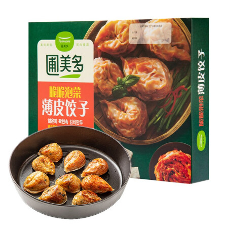 Pulmuone 圃美多 脆脆泡菜薄皮饺子 320g 9.9元