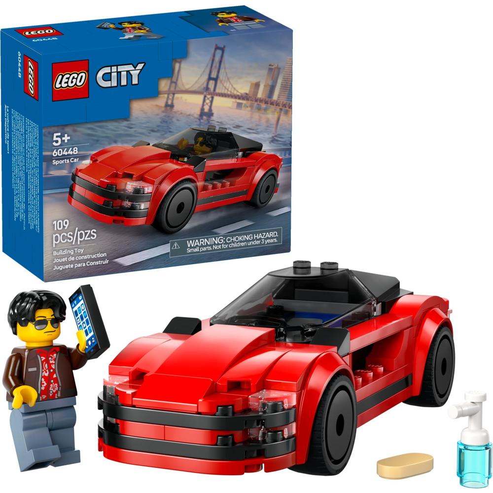 88VIP：乐高 LEGO 城市系列 60448 红色跑车 53.8元