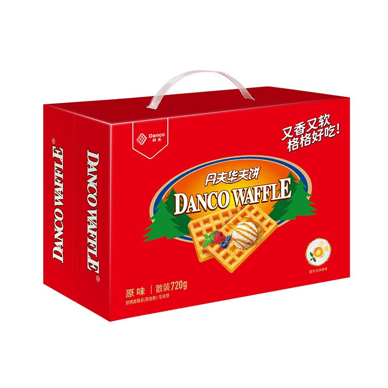 88VIP：Danco 丹夫 华夫饼 原味 720g 礼盒装 22.51元（需买3件，需用券）