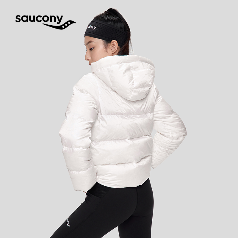 88VIP：saucony 索康尼 官方正品新款女子羽绒服短款保暖防风户外运动休闲 605.