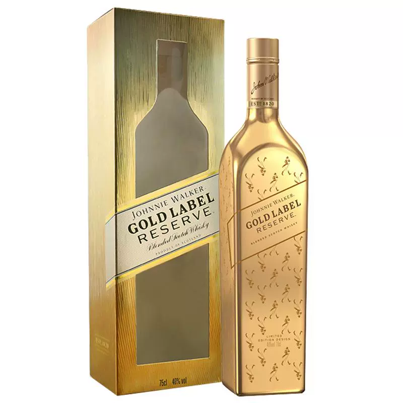 JOHNNIE WALKER 尊尼获加 金牌威士忌礼盒装750ml ￥230.3