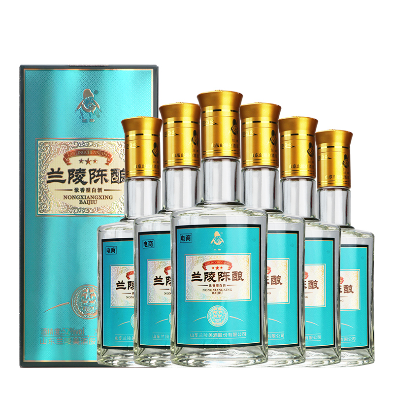 兰陵 陈酿 52%vol 浓香型白酒 500ml*6瓶 99元（需用券）