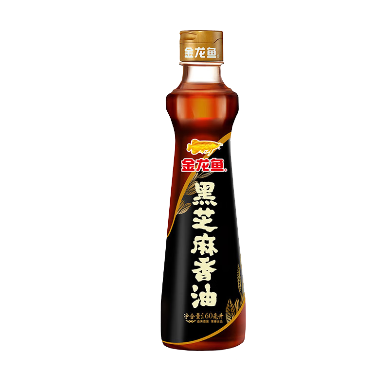 PLUS会员: 金龙鱼 黑芝麻香油 160ml 一级 10.44元(合5.22元/件)