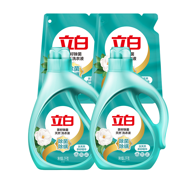 立白 天然茶籽洗衣液 12斤 37.96元（需领券）