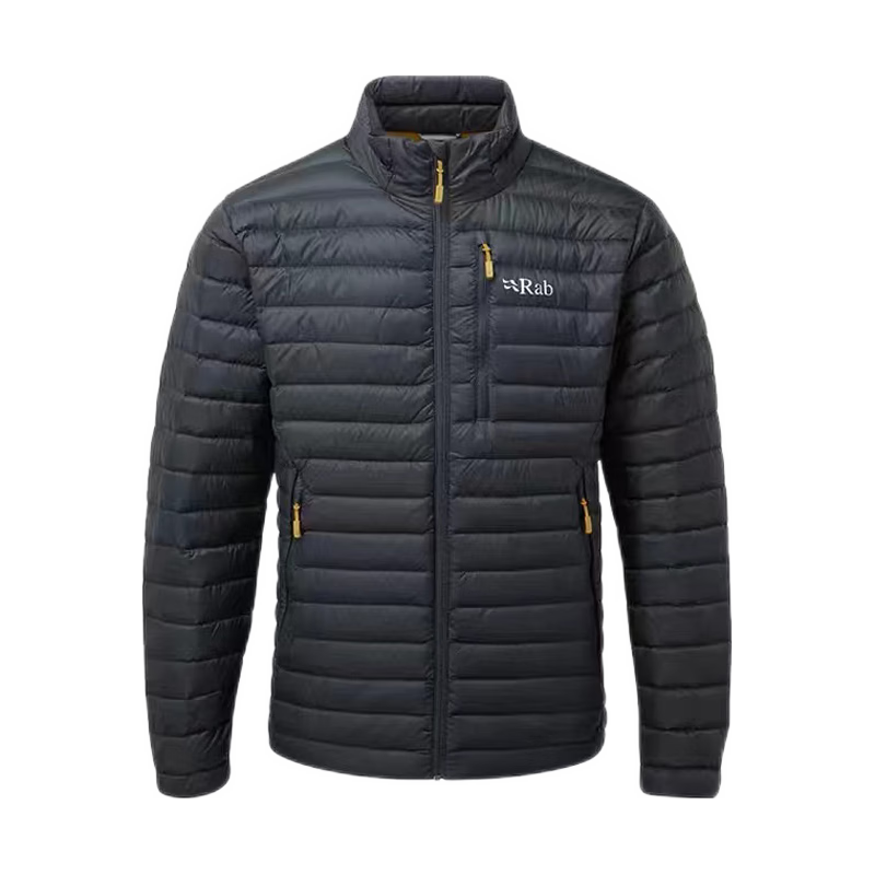 Rab 男士700蓬运动羽绒Microlight防泼水防撕轻量羽绒服403g QDB-16 灰黑色 M 867.45