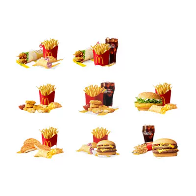 百亿补贴：麦当劳优惠三件套8选1单人餐汉堡鸡排薯条可乐通用兑换券 16.3元