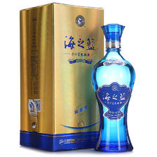 再补货：YANGHE 洋河 海之蓝 蓝色经典 旗舰版 42%vol 浓香型白酒 520ml 单瓶装 23