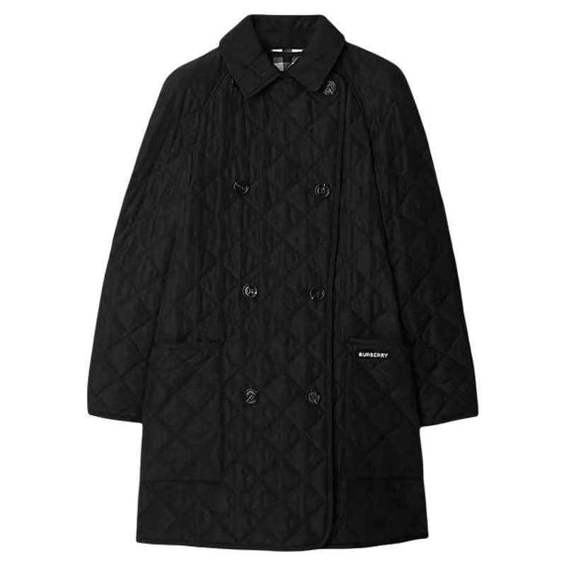 BURBERRY 博柏利 女士字母印花双排扣棉服 ￥3022.32