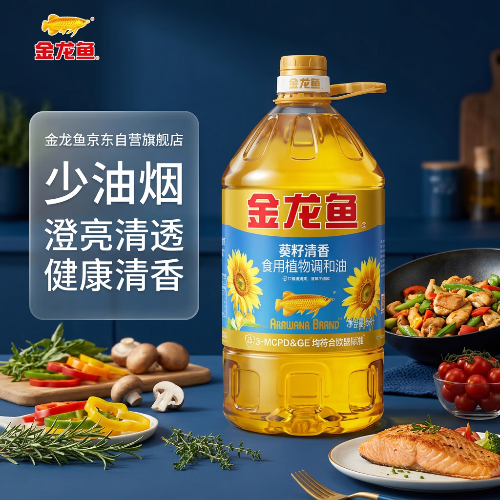 金龙鱼 葵籽清香型 食用植物调和油 5L 49.9元 - 线报酷