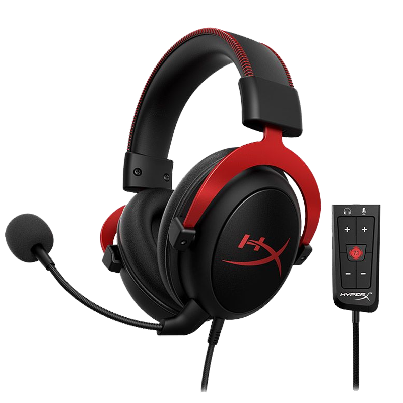 HyperX/极度未知 飓风2 有线 头戴式耳机 黑红 419.1元(需领券)(晒单赠10元京豆)