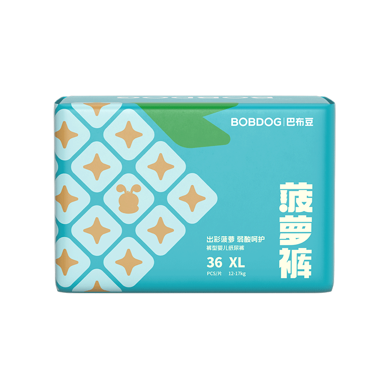 BOBDOG巴布豆 菠萝裤 XL码 拉拉裤 36片（可选尺码） 24.99元/件（共99.96元）