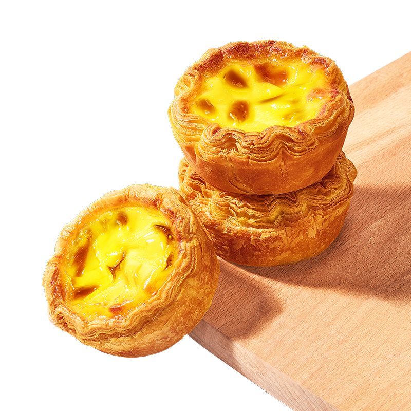 PLUS会员、需首单：轻肴 蜜薯酥皮蛋挞 400g/10枚 25.54元(需领券、需首购)