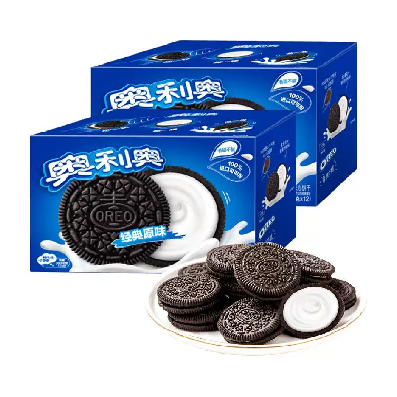 OREO 奥利奥 夹心饼干经典原味 582g*2袋 33.7元（需用券）