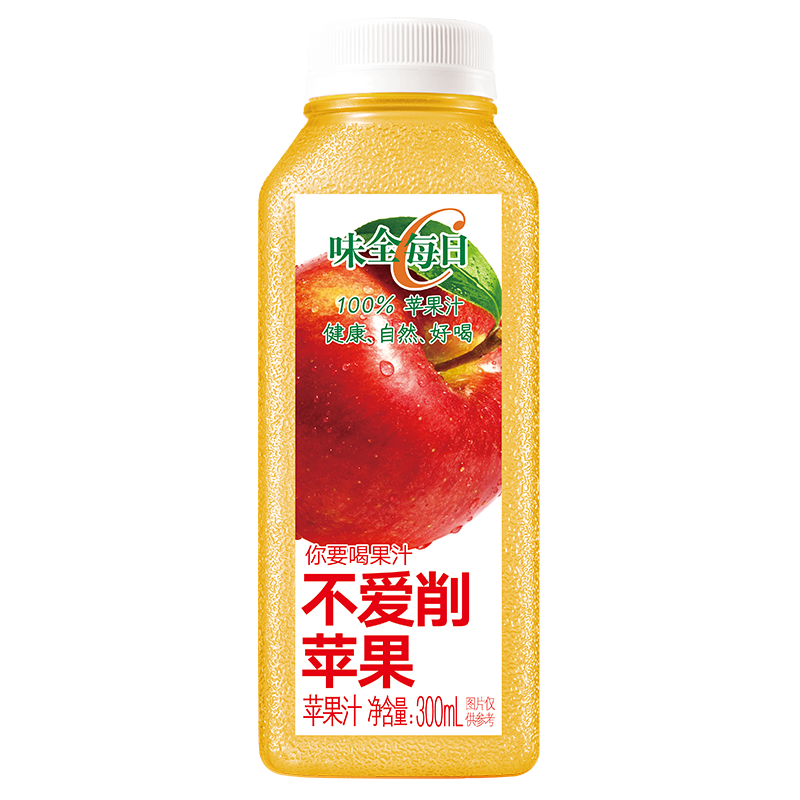 PLUS会员：WEICHUAN 味全 每日C苹果汁300ml*4冷藏果蔬汁饮料 礼盒装*6件 70.52元（