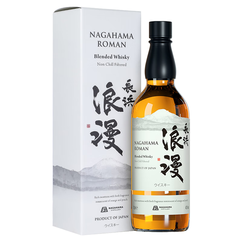 长滨蒸馏所 Nagahama 日本 调和威士忌 43%vol 700ml 150元
